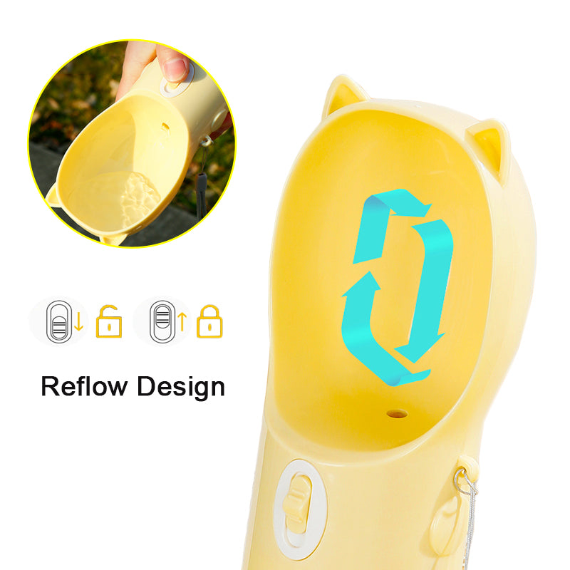 2 in 1 Portable Dog Water Bottle