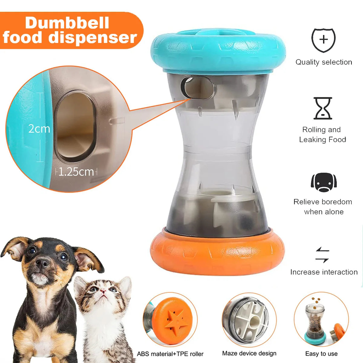 Slow-Feed Treat Dispensing Puzzle Toy
