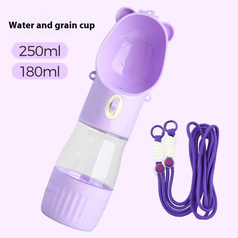 2 in 1 Portable Dog Water Bottle