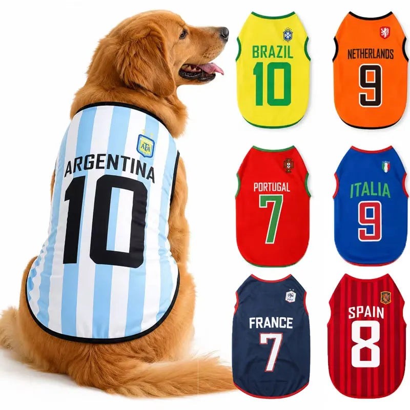 World Cup Soccer Jersey for Dogs