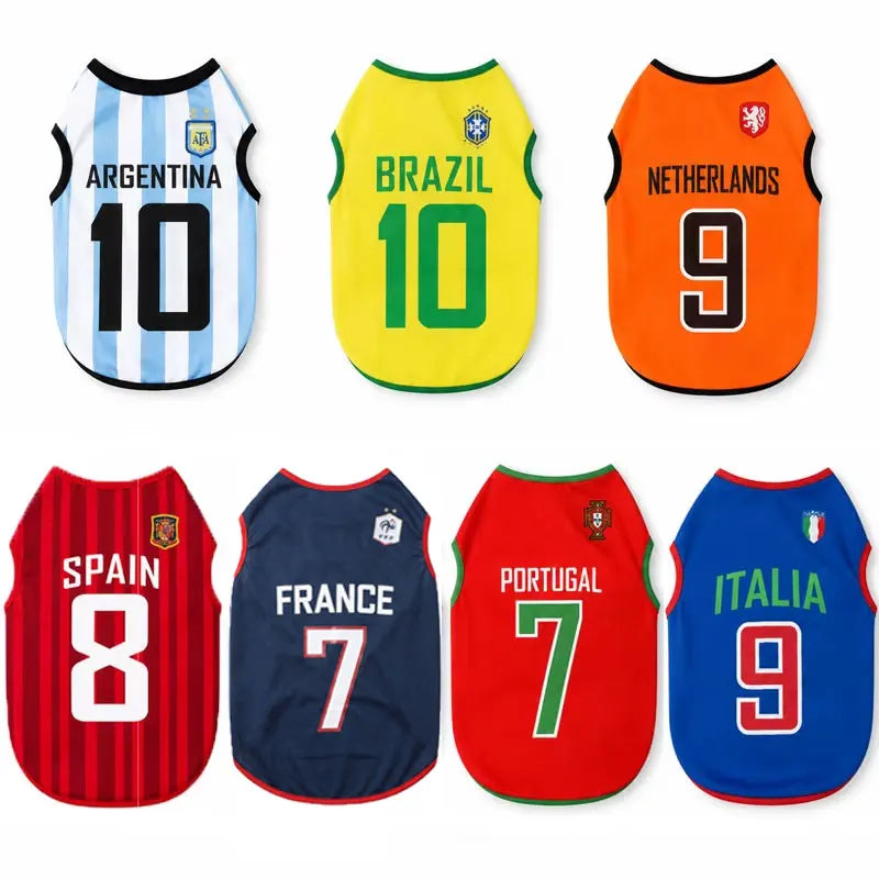 World Cup Soccer Jersey for Dogs