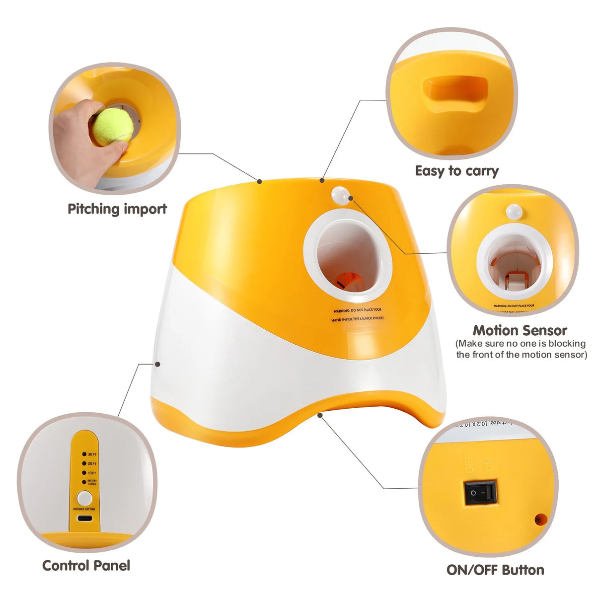 Automatic Ball Launcher with USB Charging