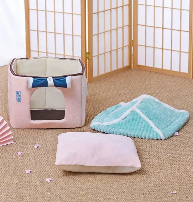 Washable Indoor Cat House (Cozy Hideaway Bed)
