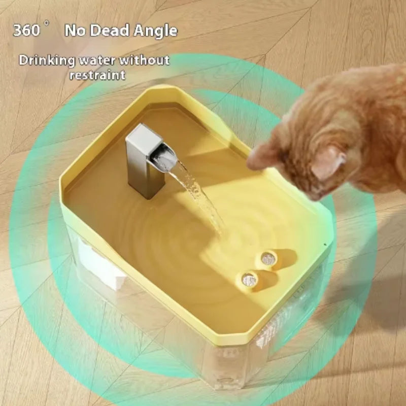 Automatic Cat Water Fountain - Keeps Water Fresh 24/7 So Your Pet Drinks More
