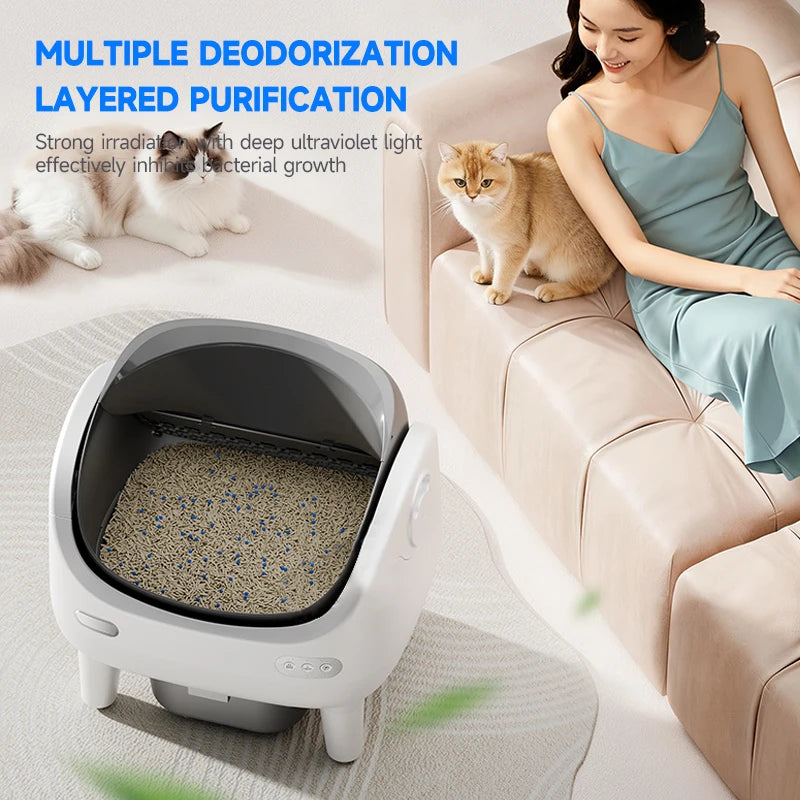 Smart Self-Cleaning Cat Litter Box