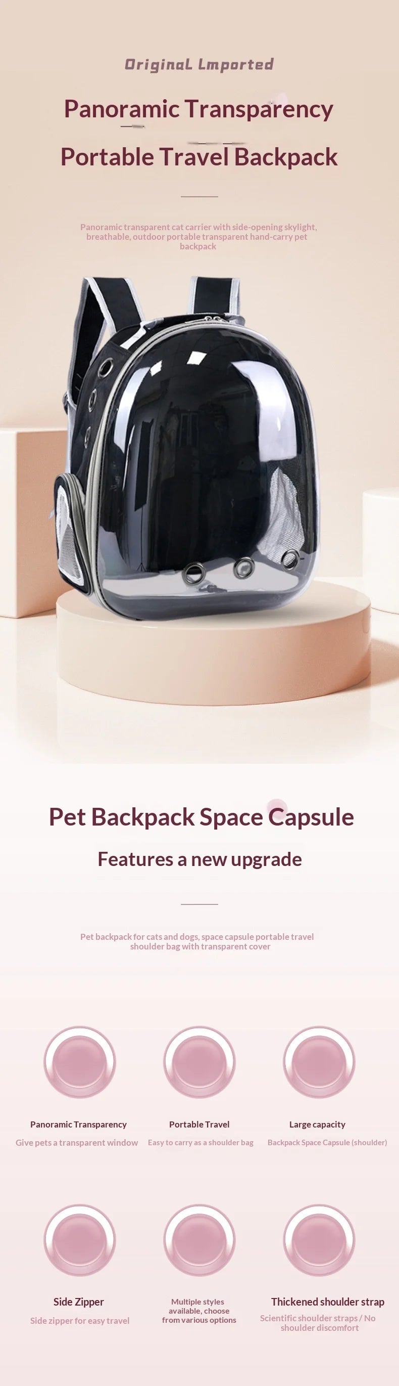Panoramic Pet Bag