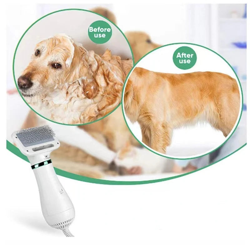2-In-1 Pet Hair Dryers and Comb Brush