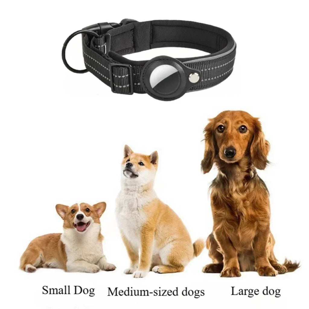AirTag-Compatible GPS Tracking Dog Collar