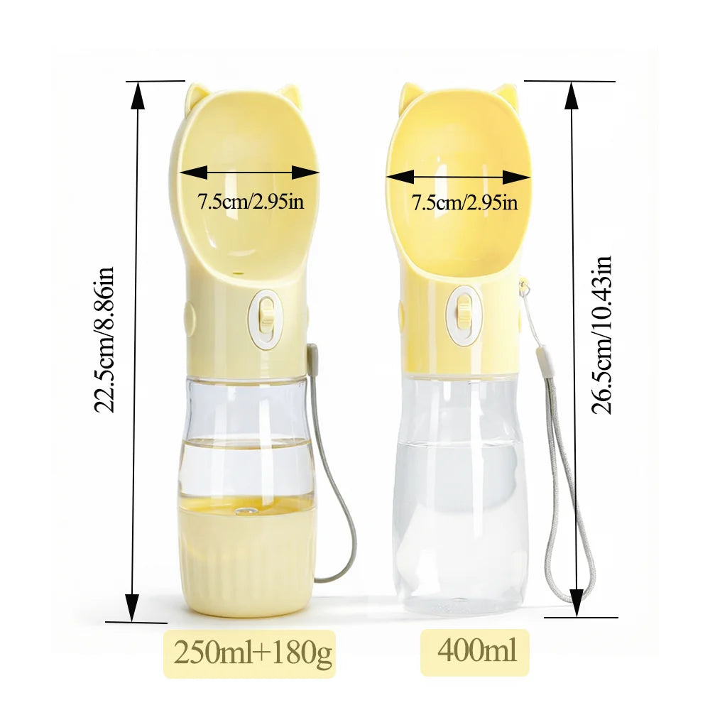 On-the-Go Dog Water Bottle & Bowl Combo