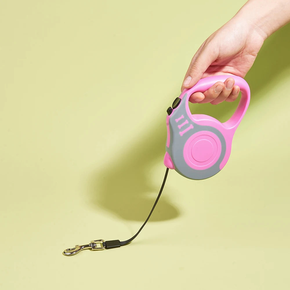 Auto-Retractable Dog Leash, One-Hand Control