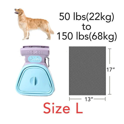 Compact Foldable Poop Bag Dispenser