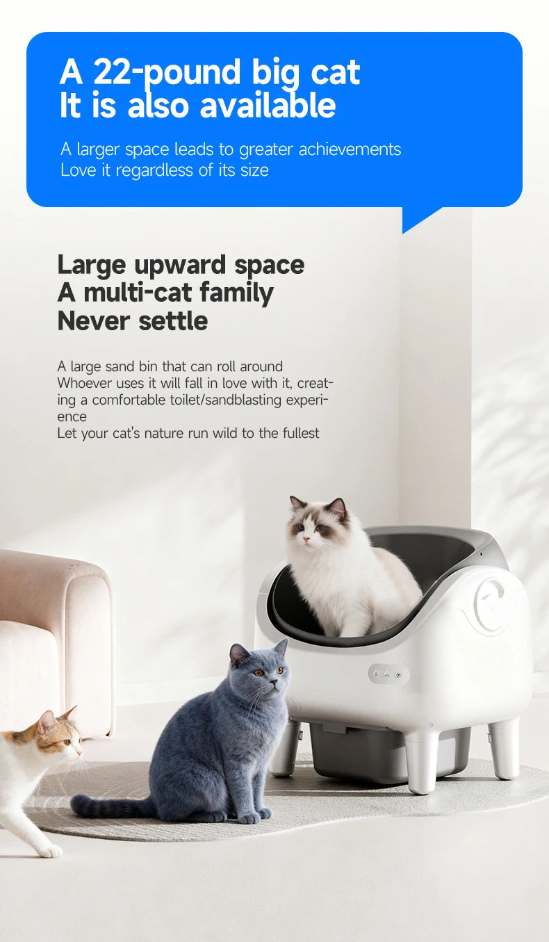 Smart Self-Cleaning Cat Litter Box