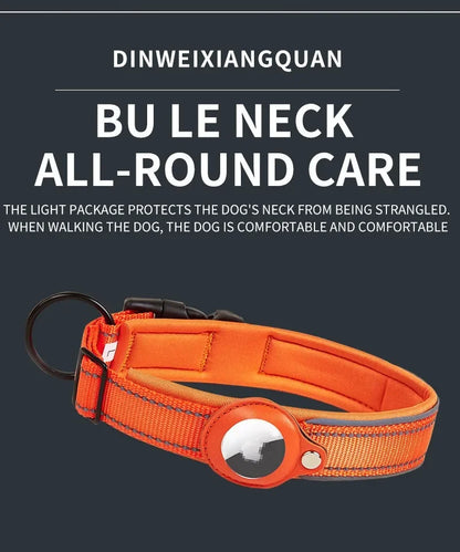 AirTag-Compatible GPS Tracking Dog Collar