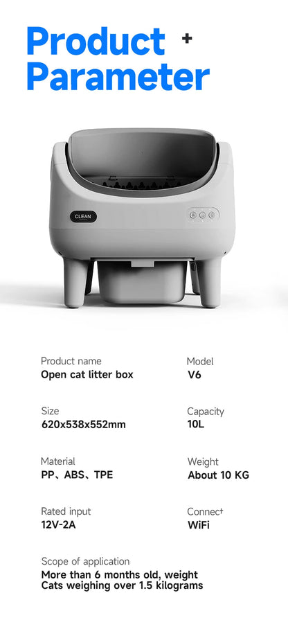 Smart Self-Cleaning Cat Litter Box