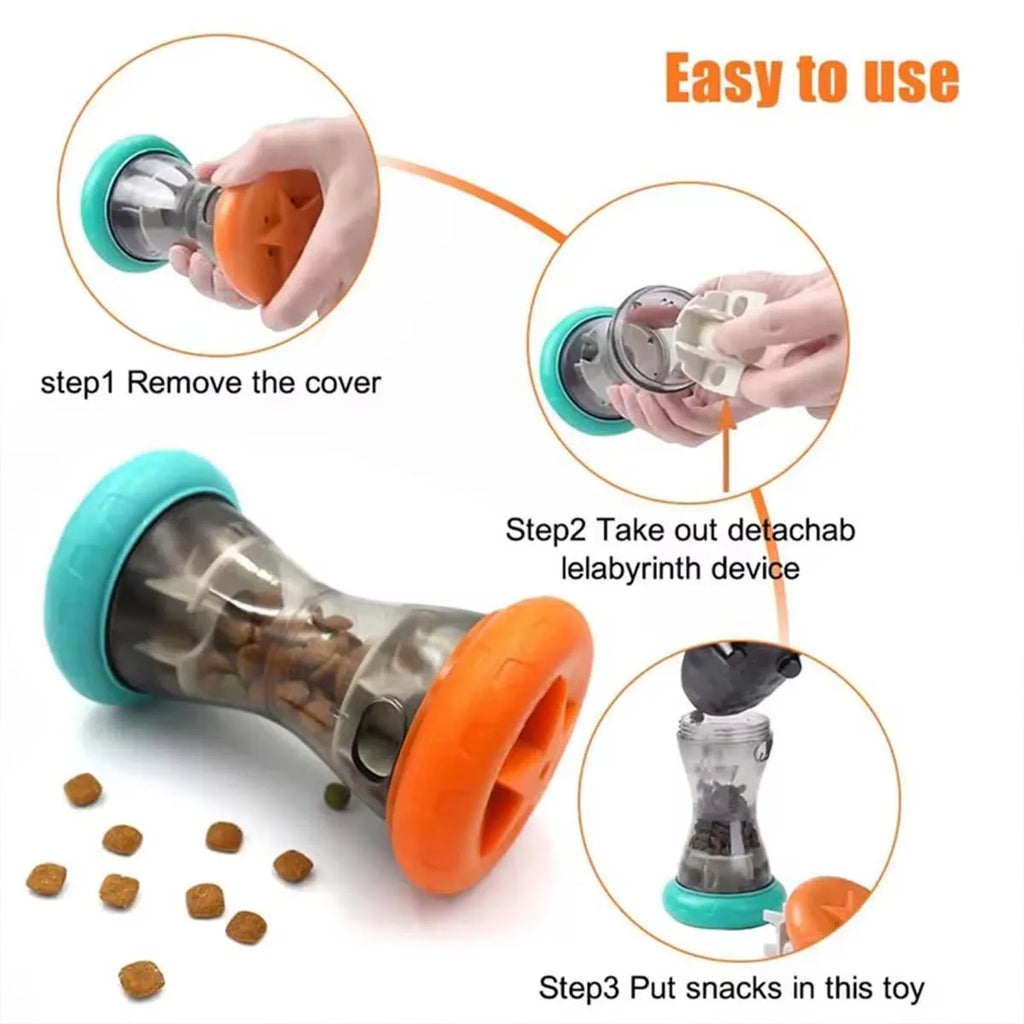 Slow-Feed Treat Dispensing Puzzle Toy