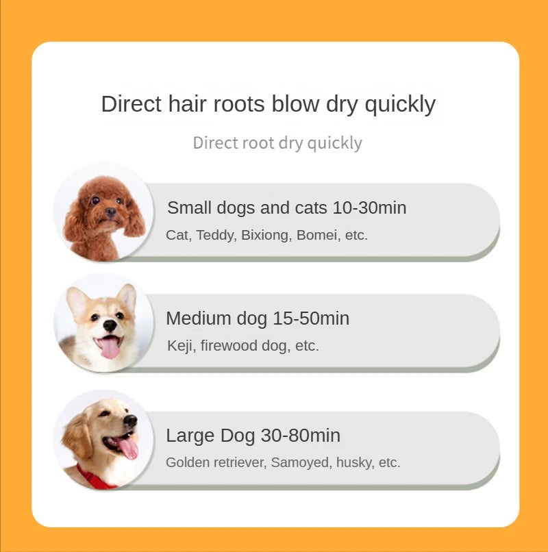 2-In-1 Pet Hair Dryers and Comb Brush