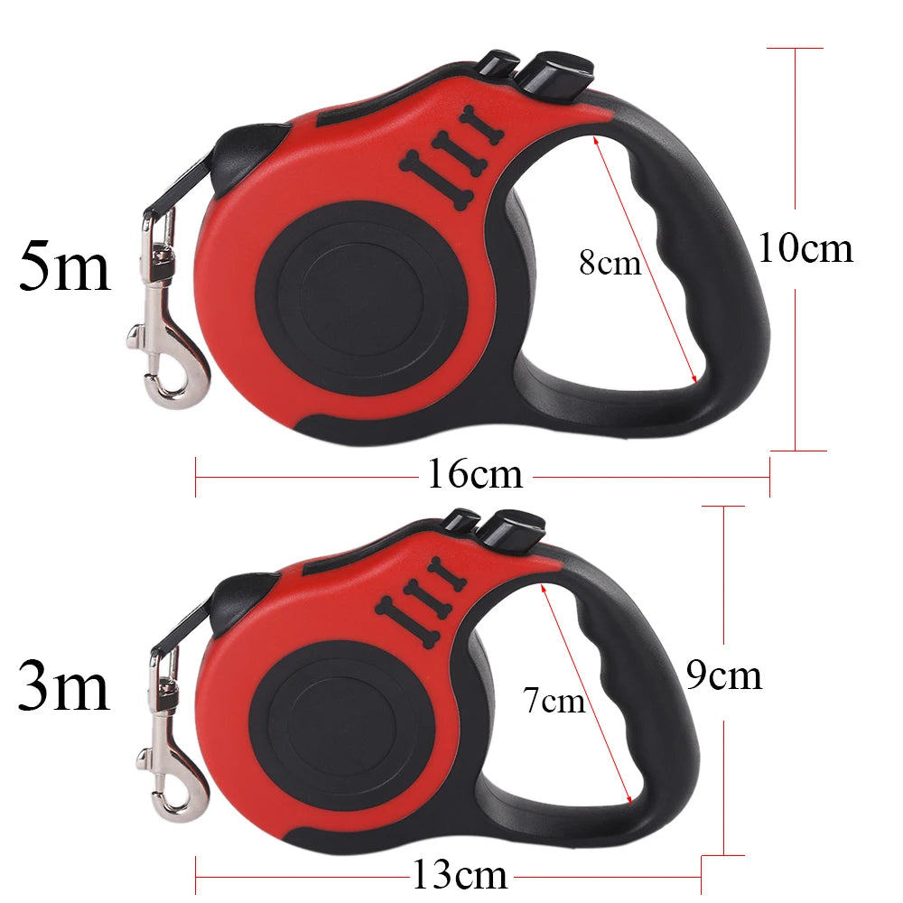 Auto-Retractable Dog Leash, One-Hand Control