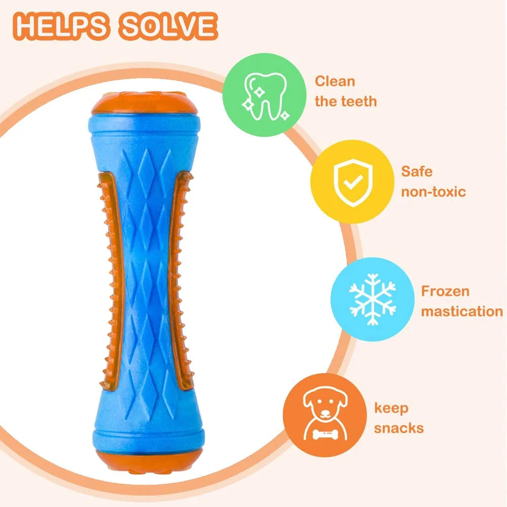 Rubber Dog Toys, Bite Resistant & Teeth Cleaning