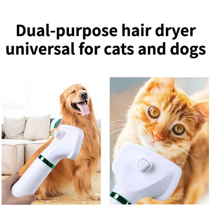 2-In-1 Pet Hair Dryers and Comb Brush