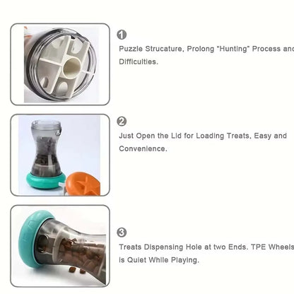 Slow-Feed Treat Dispensing Puzzle Toy