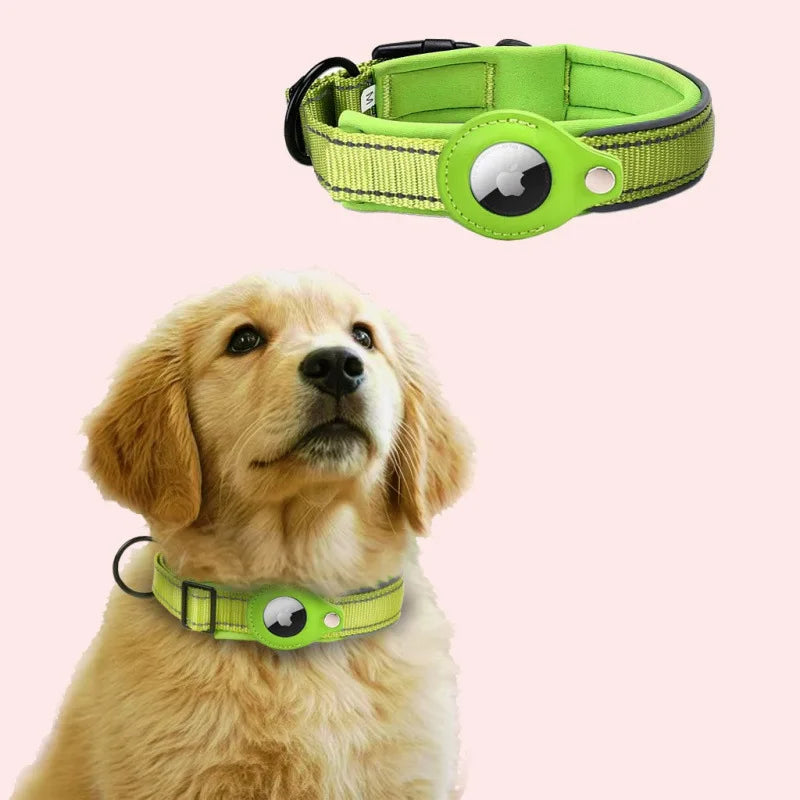 AirTag-Compatible GPS Tracking Dog Collar