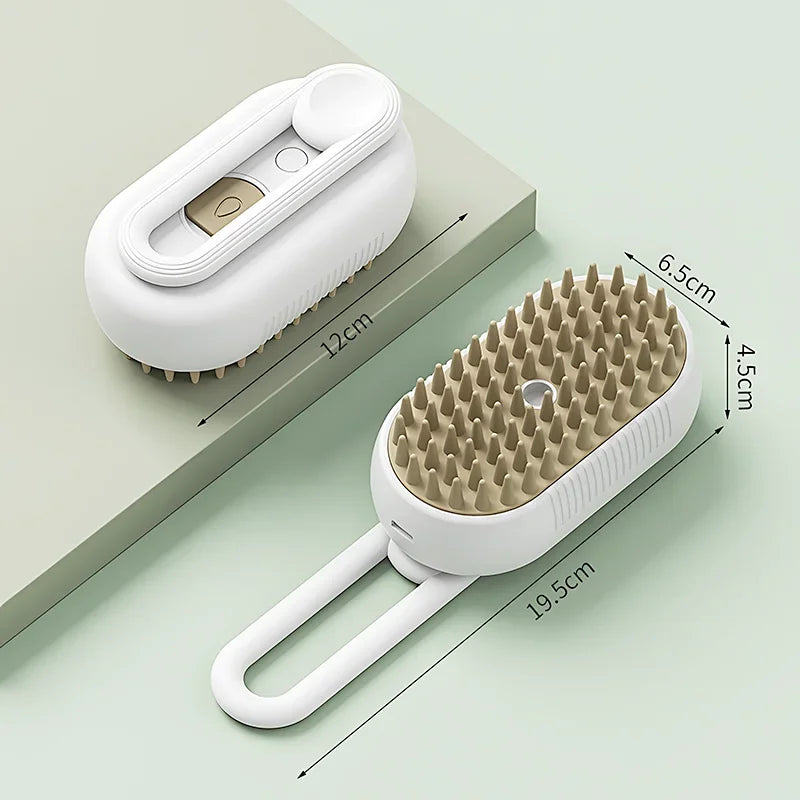 SoftGlide Rechargeable Steam Brush for Dogs & Cats