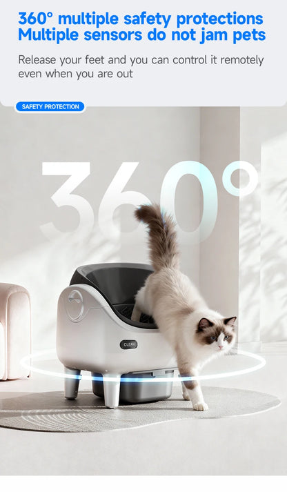 Smart Self-Cleaning Cat Litter Box