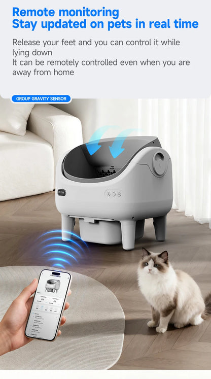 Smart Self-Cleaning Cat Litter Box