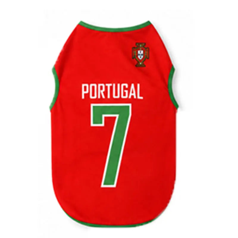 World Cup Soccer Jersey for Dogs