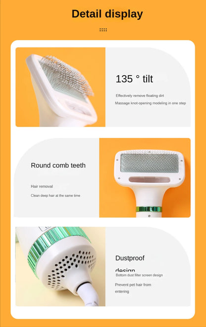 2-In-1 Pet Hair Dryers and Comb Brush