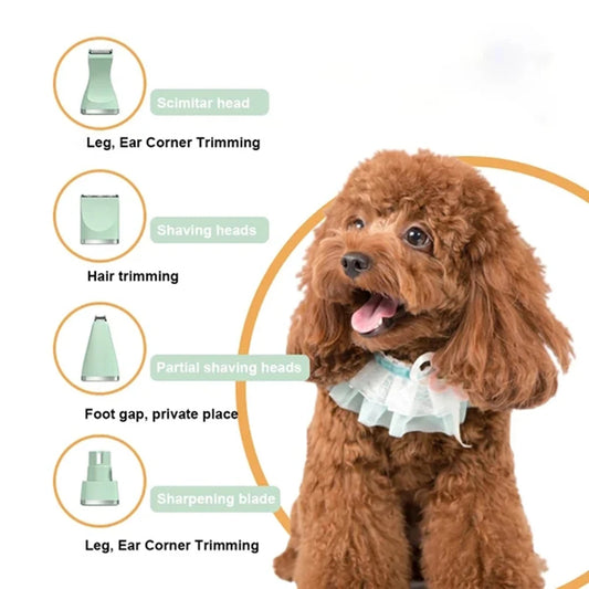 4-In-1 Electric Pet Grooming Tool Set