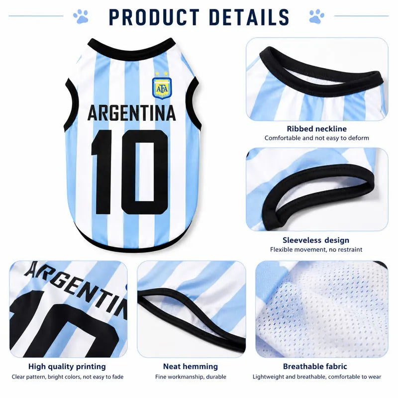 World Cup Soccer Jersey for Dogs