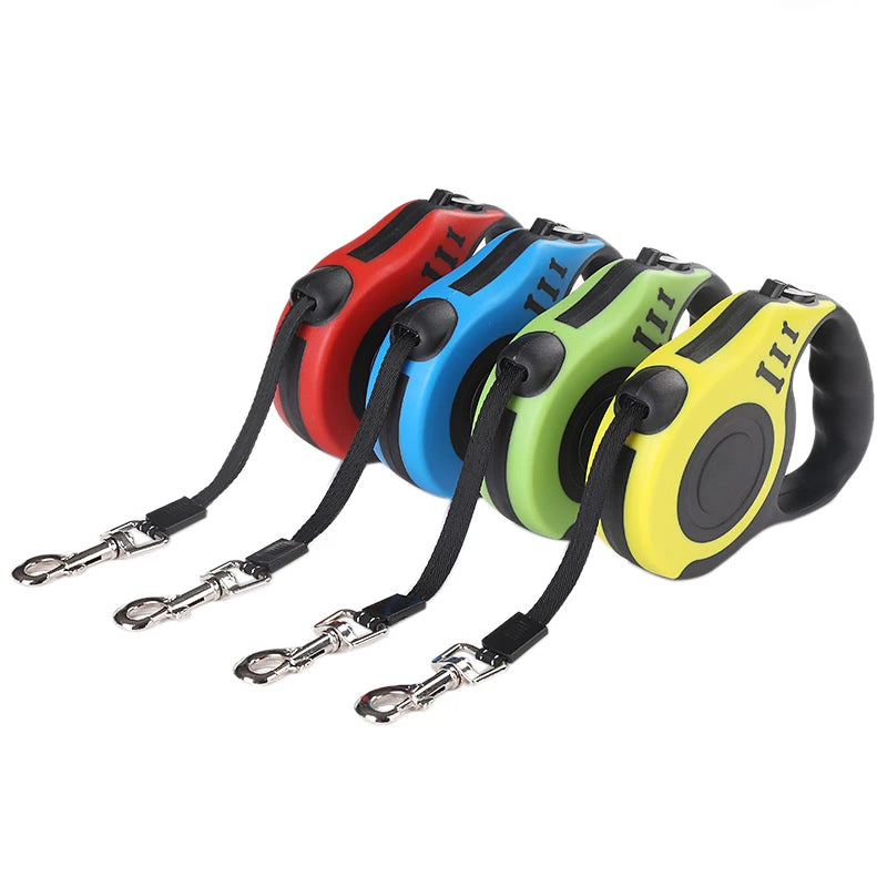 Auto-Retractable Dog Leash, One-Hand Control