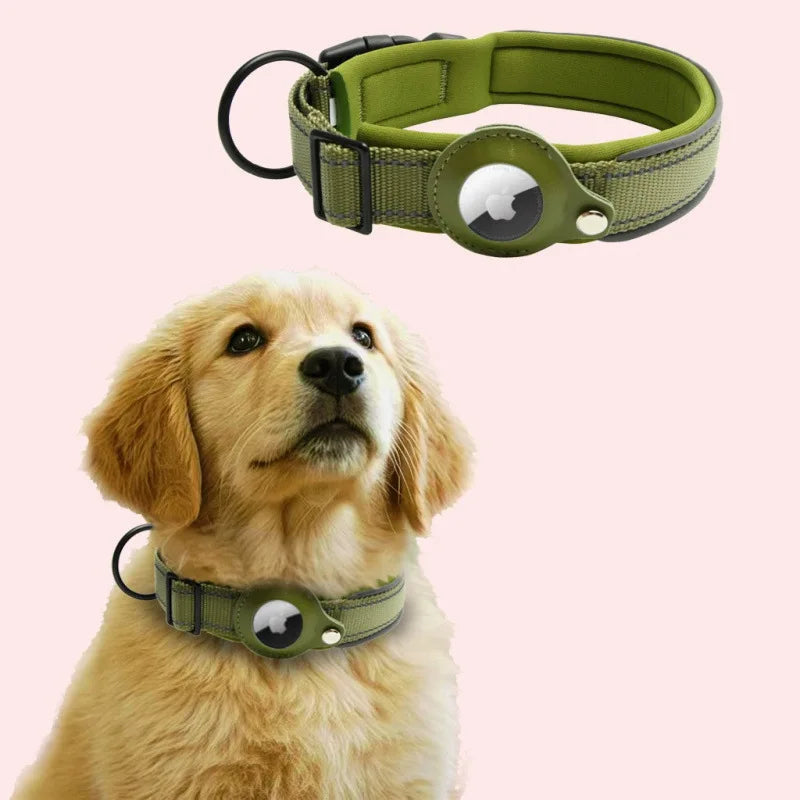 AirTag-Compatible GPS Tracking Dog Collar