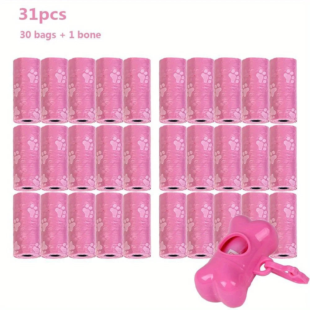 Eco-Friendly Poop Bags with Clip-On Dispenser