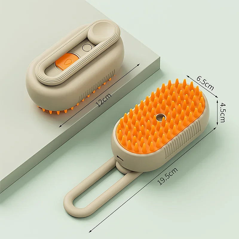 SoftGlide Rechargeable Steam Brush for Dogs & Cats