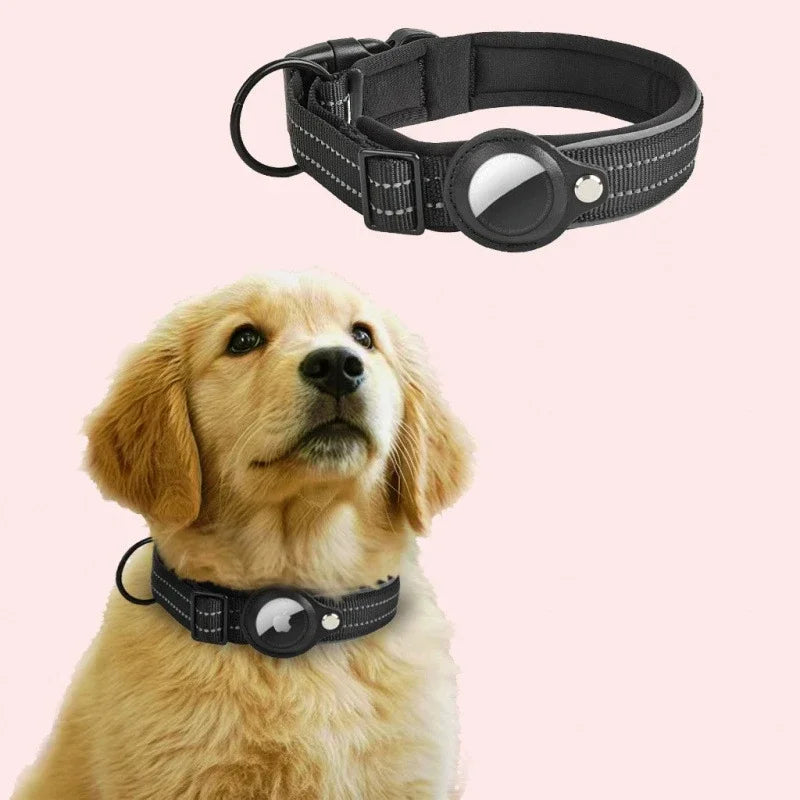 AirTag-Compatible GPS Tracking Dog Collar
