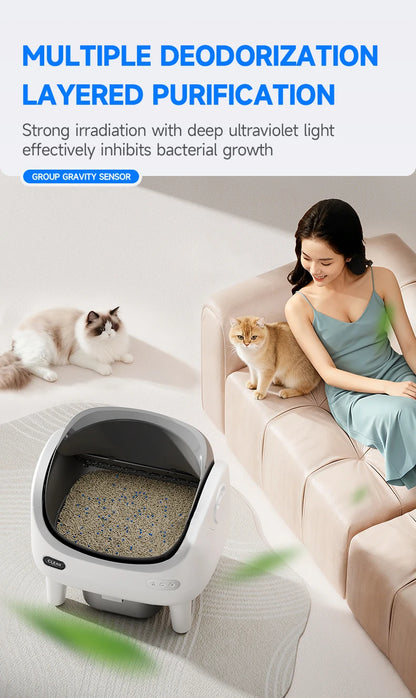 Smart Self-Cleaning Cat Litter Box
