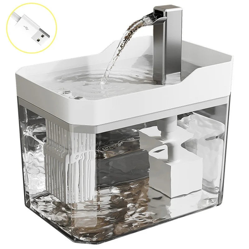 Automatic Cat Water Fountain - Keeps Water Fresh 24/7 So Your Pet Drinks More