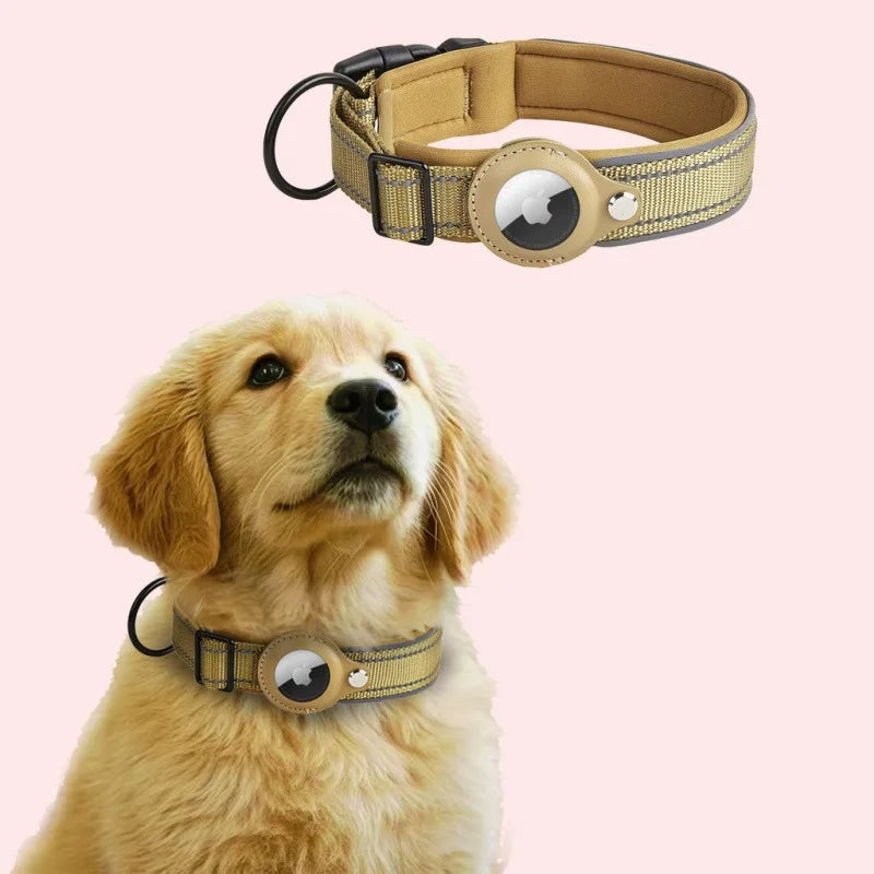 AirTag-Compatible GPS Tracking Dog Collar