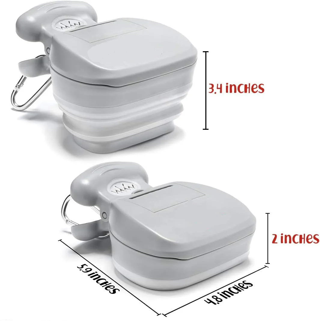Compact Foldable Poop Bag Dispenser