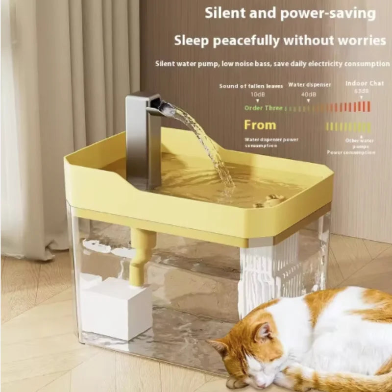 Automatic Cat Water Fountain - Keeps Water Fresh 24/7 So Your Pet Drinks More