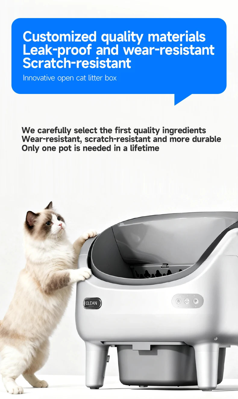 Smart Self-Cleaning Cat Litter Box