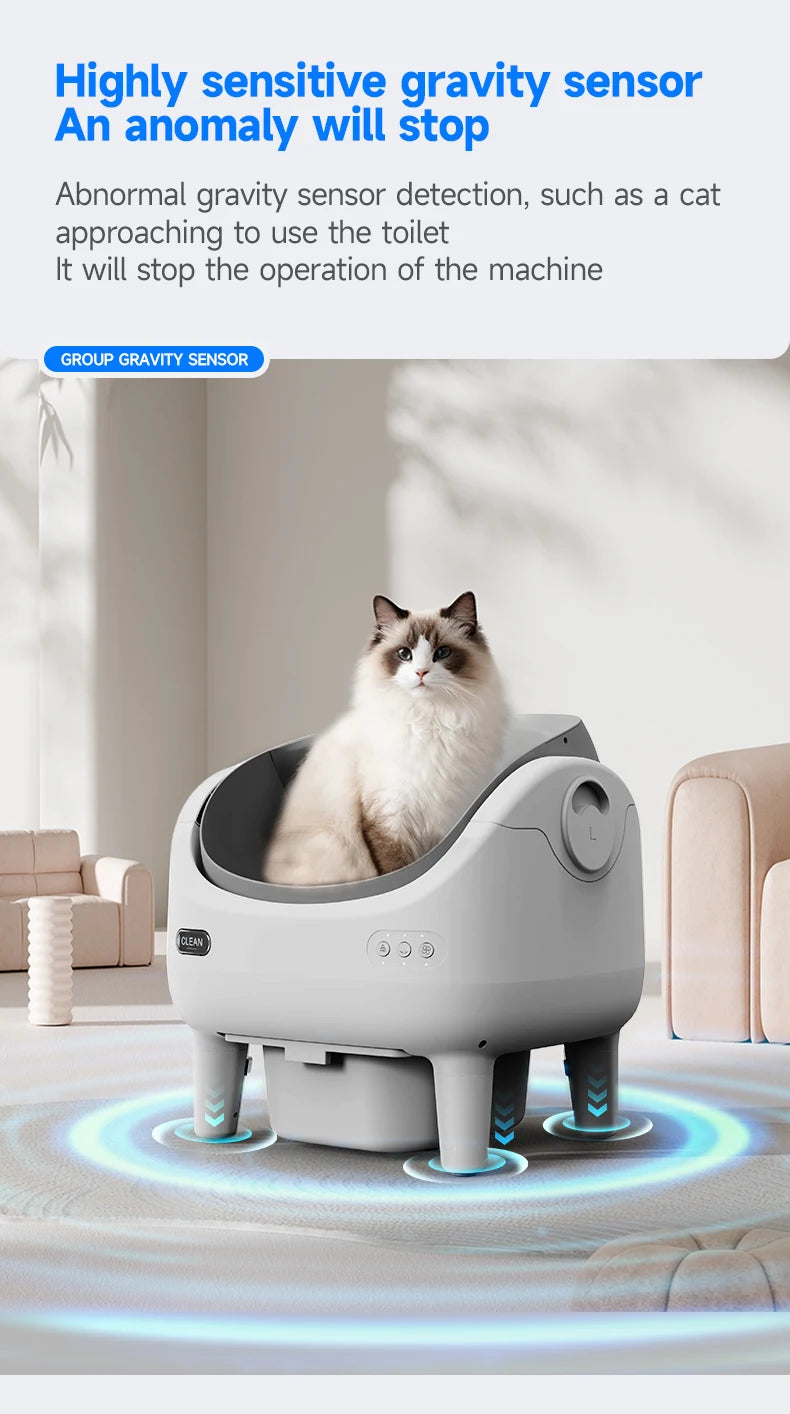Smart Self-Cleaning Cat Litter Box