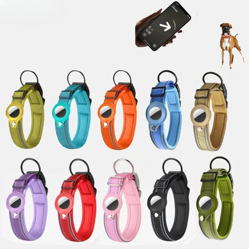 AirTag-Compatible GPS Tracking Dog Collar